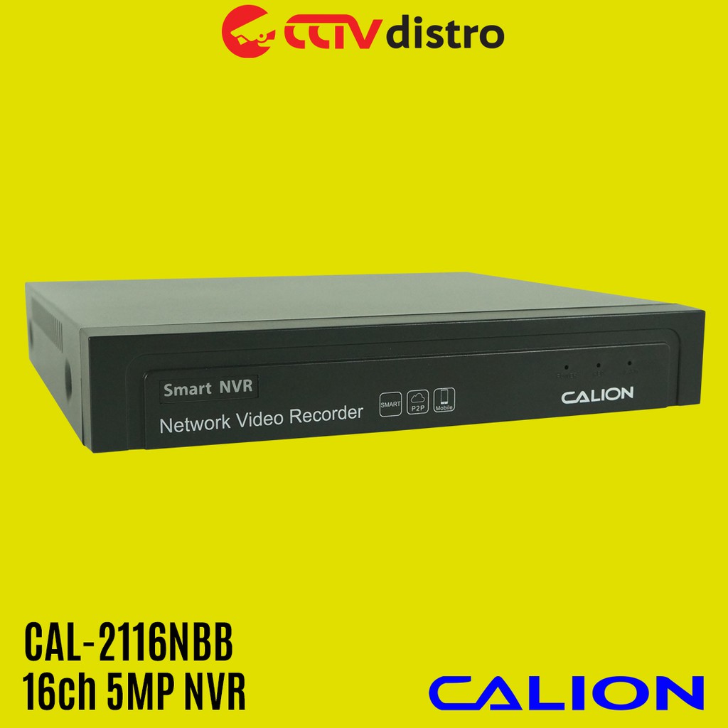 DVR NVR Khusus Untuk IP Camera | Support 4ch/8ch/16ch 2MP/5MP IP Camera | Calion CAL-2116NBB