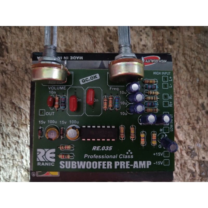 Kit pre amp subwoofer preamp ( 318 )