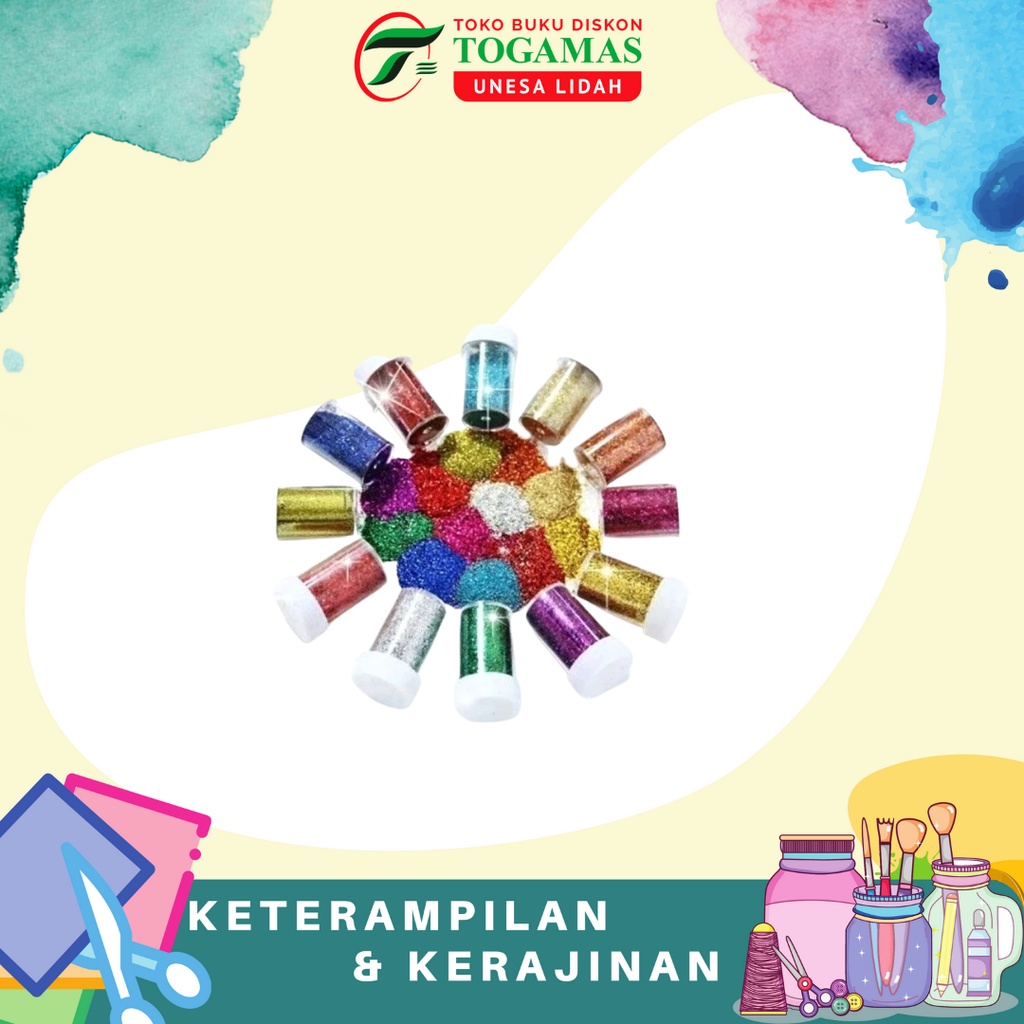 

SERBUK GLITTER BUBUK BOTOL CAMPUR WARNA / READY STOCK