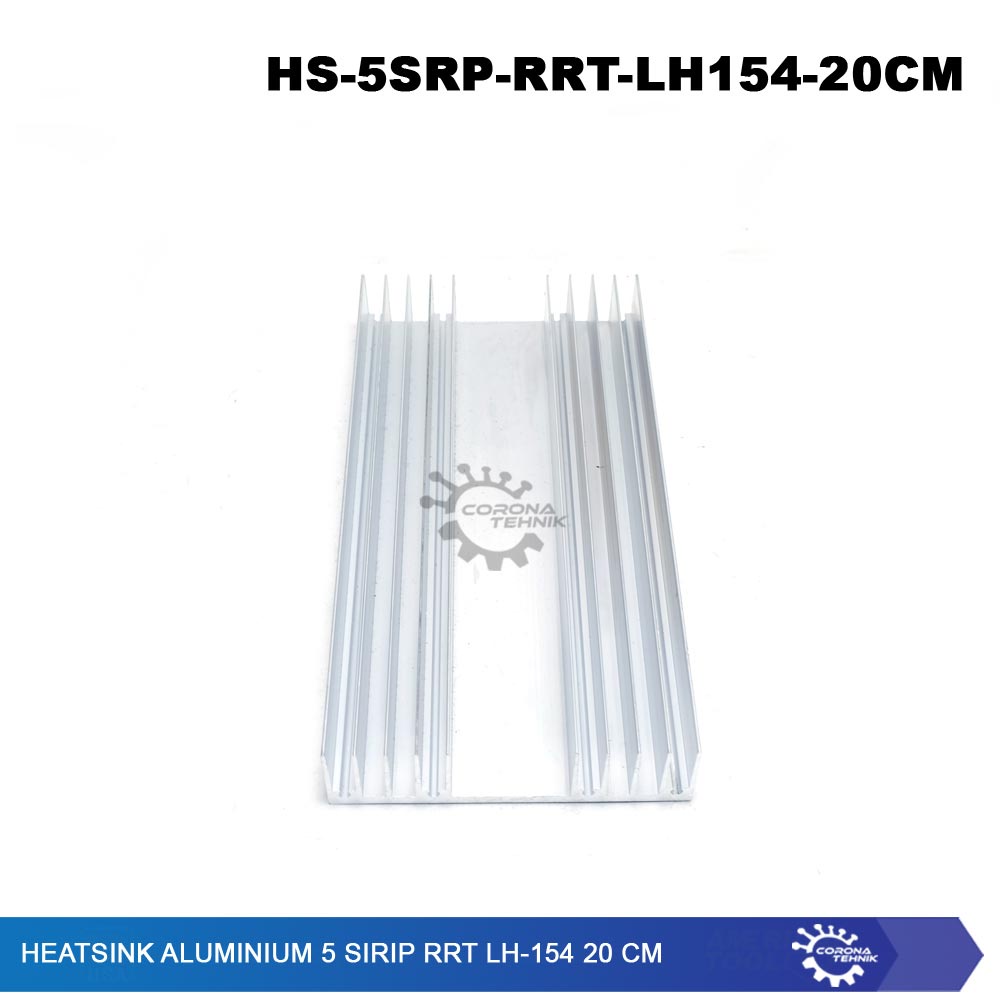 RRT LH-154 - Heatsink Aluminium 5 Sirip  20 cm