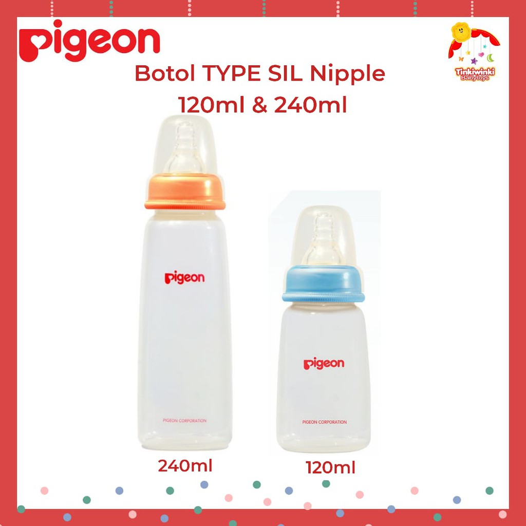 Pigeon Botol TYPE SIL Nipple 120ml &amp; 240ml