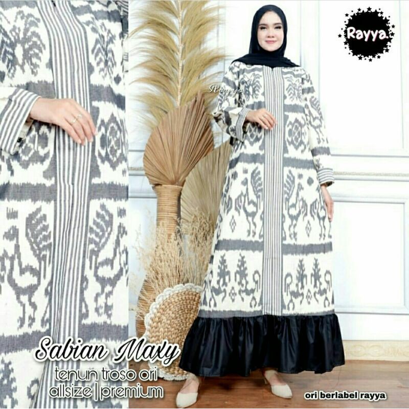 Gamis Tenun Juragan ( gratis obi )