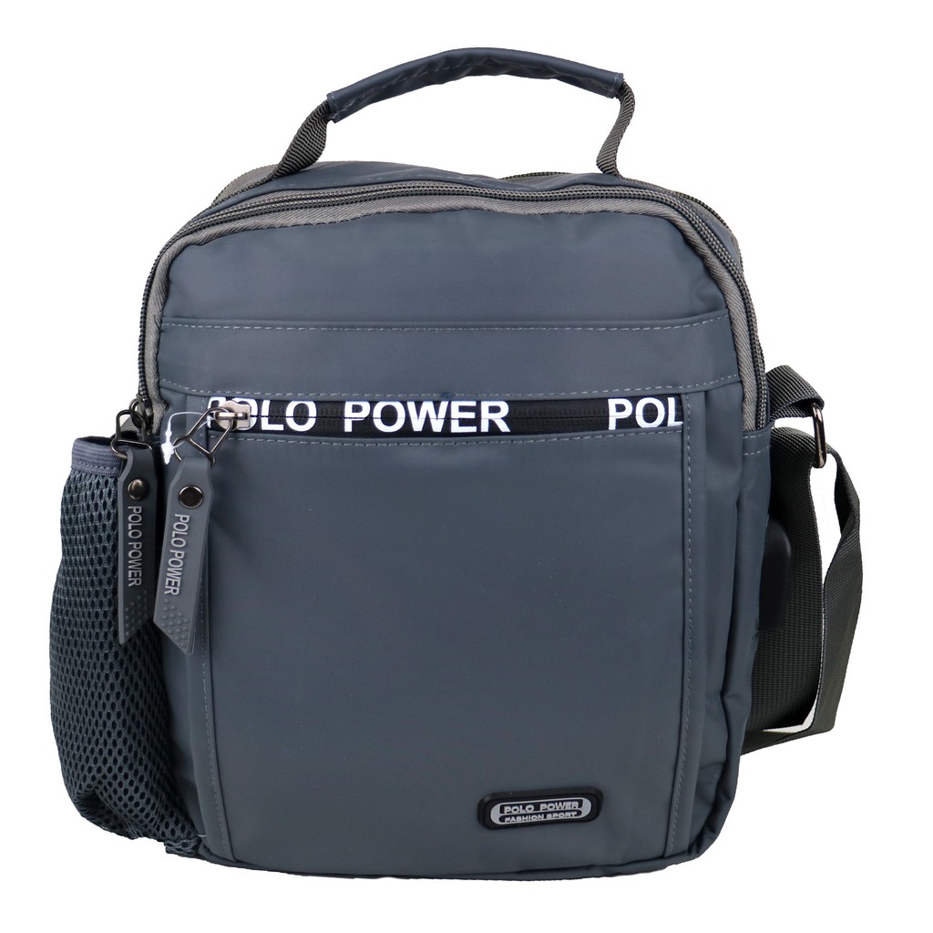 POLO POWER Tas Selempang Pria Tas Ipad USB Sling bag Import Tas Slempang Trendy Pria Waterproof