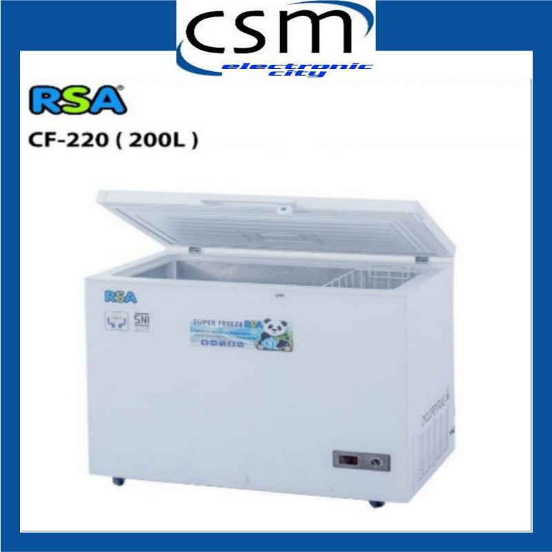 CHEST FREEZER RSA CF-220 / CF-210 200 LITER ORIGINAL GARANSI RESMI