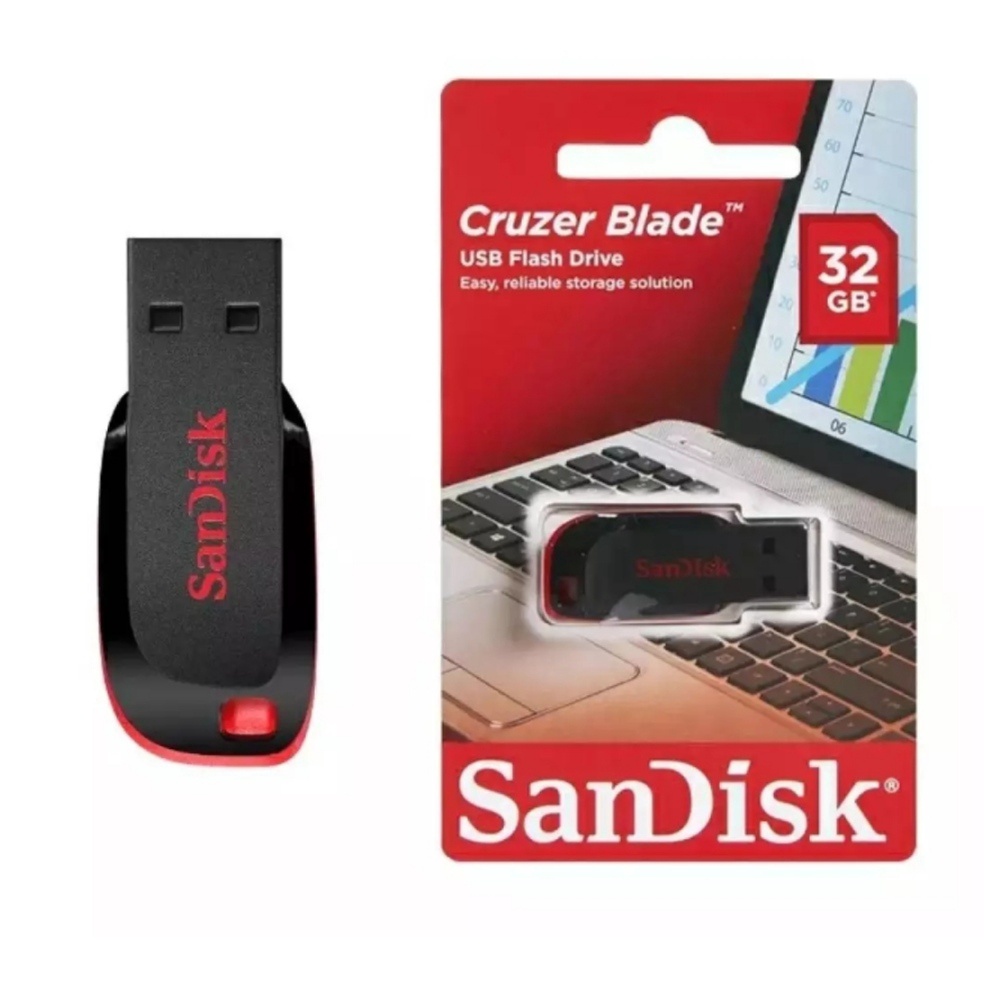 Flashdisk Sandisk Cruzer Blade CZ50 Sandisk Usb  128GB / 64GB / 32GB  /16GB / 8GB / 4GB / Sandisk Usb FlashDrive Cz50