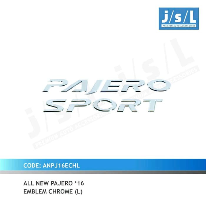 Emblem Kap Mesin All New Pajero Sport Large Chrome