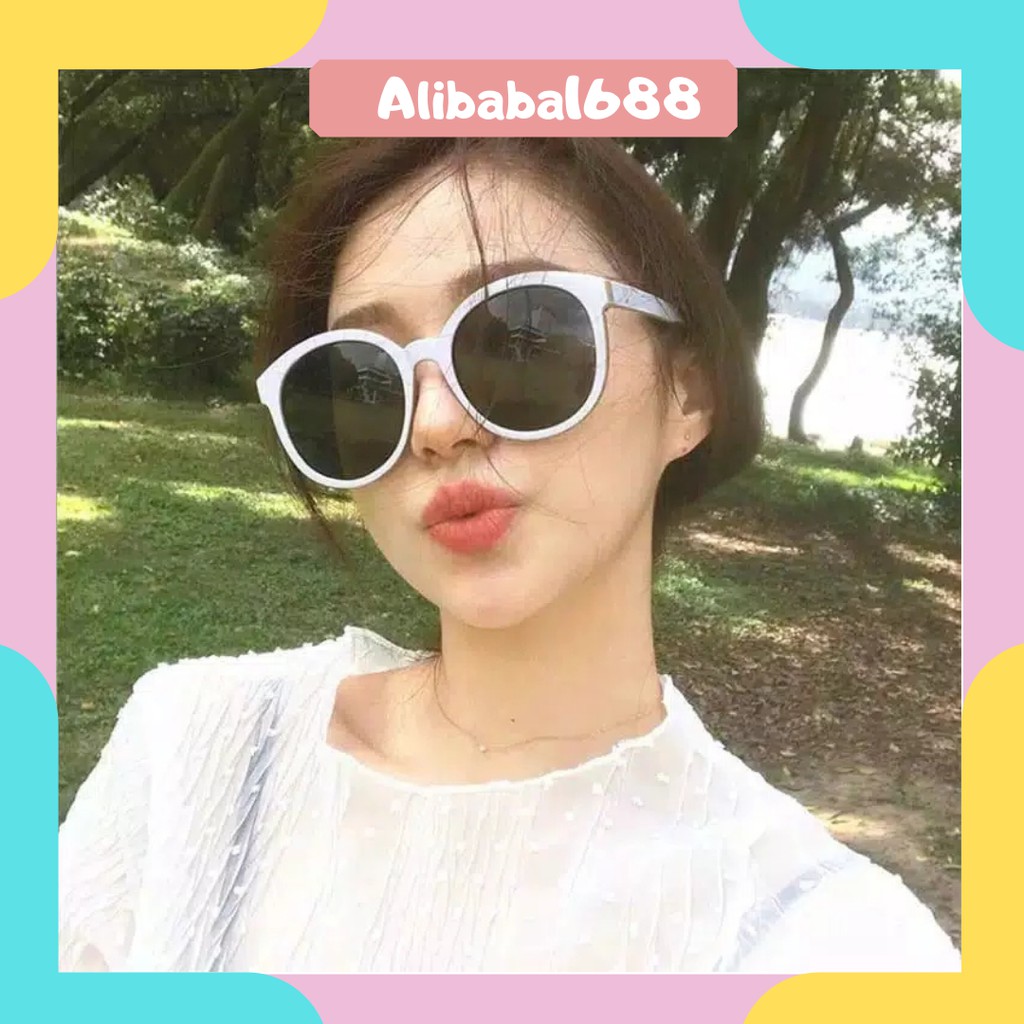 *ALIBABA1688*COD Kacamata Fashion Korea Design Hitam Kacamata Pelindung UV Sunglasses Wanita