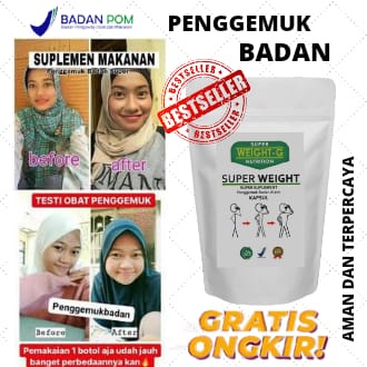 penggemuk badan super weight gain obat terbukti menambah berat badan dengan cepat/penggemuk badan/pe