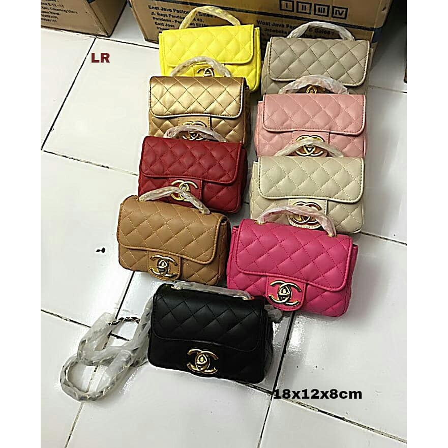 Tas Channel Rantai Buble Import