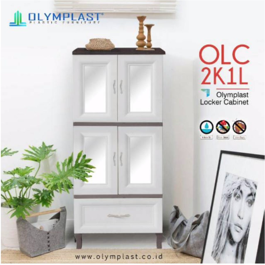 LEMARI PLASTIK OLYMPLAST OLC 2K1L MURAH 