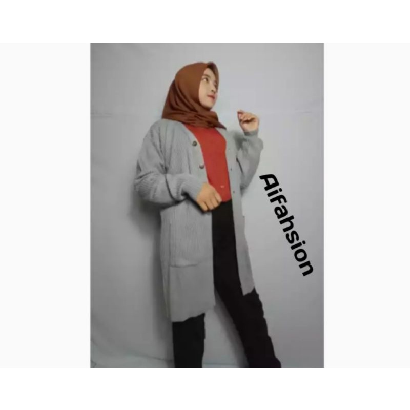 CARDIGAN/BELLE KANCING 3/LONG PASTEL/TERMURAH/TRENDY