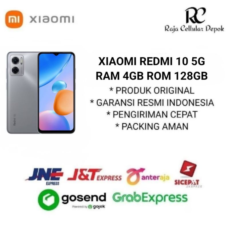 XIAOMI REDMI 10 5G RAM 4GB ROM 128GB - GARANSI RESMI