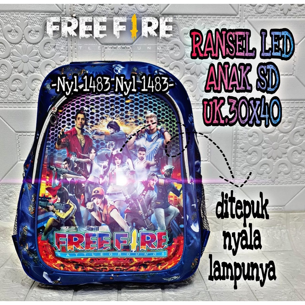 &quot;aurabagss&quot; - Paket Bundle.....Beli 1 Dapat Banyak Ransel Anak Laki- Laki Motif Karakter Printing LED Terbaru 2023