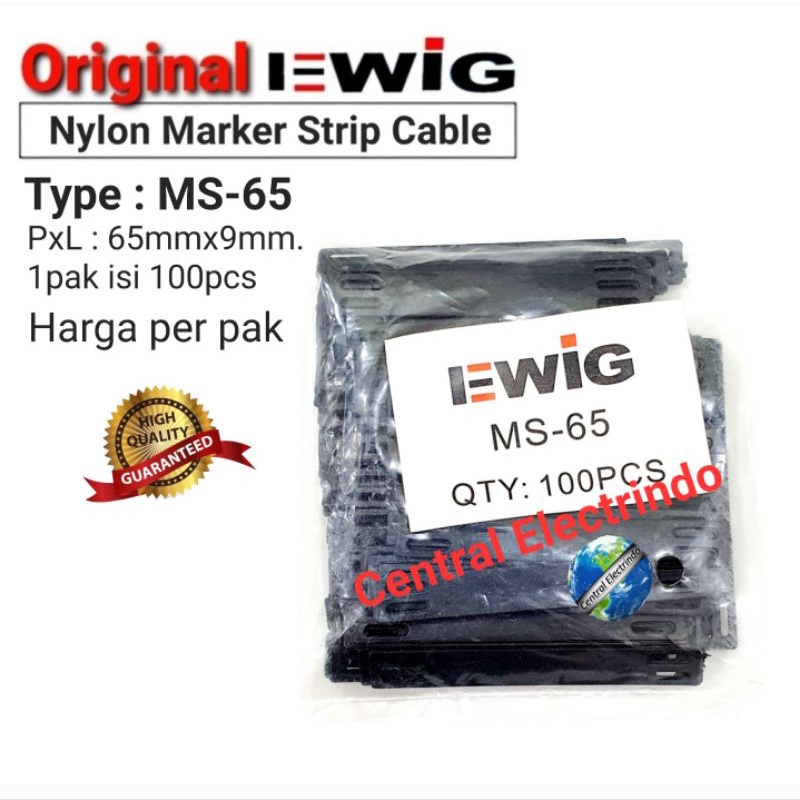 Marker Strip EWIG MS-65 Untuk Label Kabel.