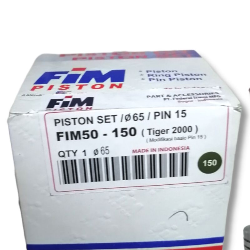 Piston seher kit tiger megapro gl pro neotech oversize 150 fim