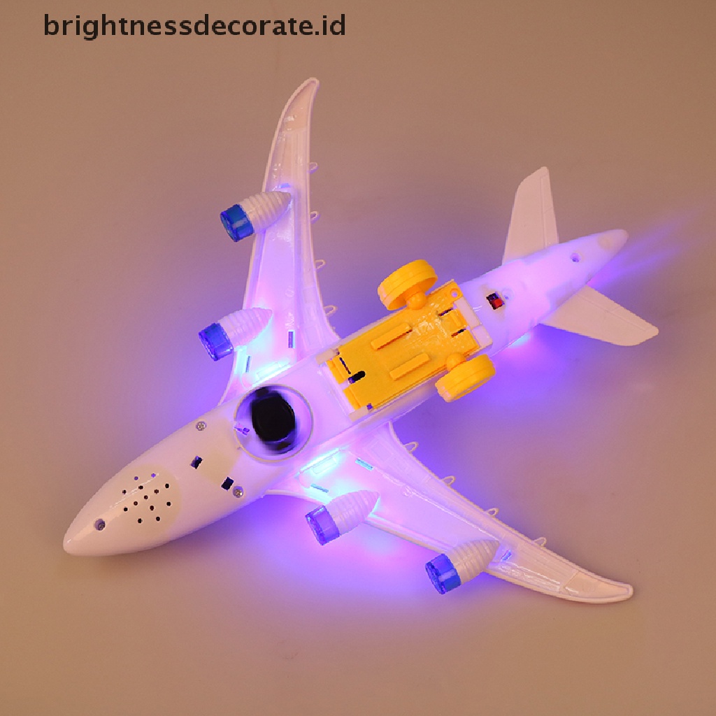 Mainan Pesawat Airbus A380 Elektrik Bahan Plastik Dengan Lampu Dan Suara Untuk Anak