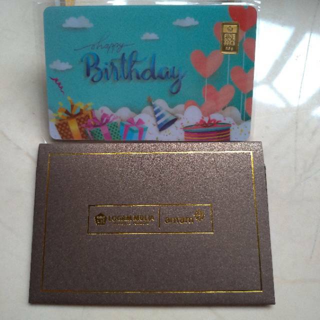 Logam Mulia Gift Series Antam Happy Birthday 0.5 Gram