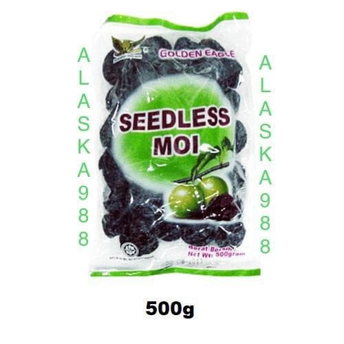 

Buah Kering - Golden Eagle Seedless Moi/ Manisan Buah Plum/ Manisan Plum Kering 500G