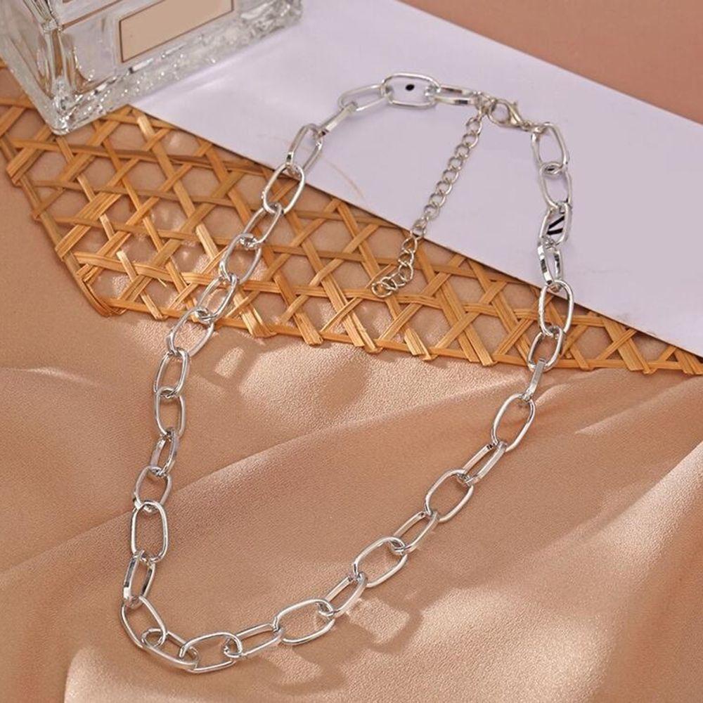 Kalung Rantai LILY Pria Wanita Rantai Tebal Perhiasan Menarik Grunge Collares Bracelet