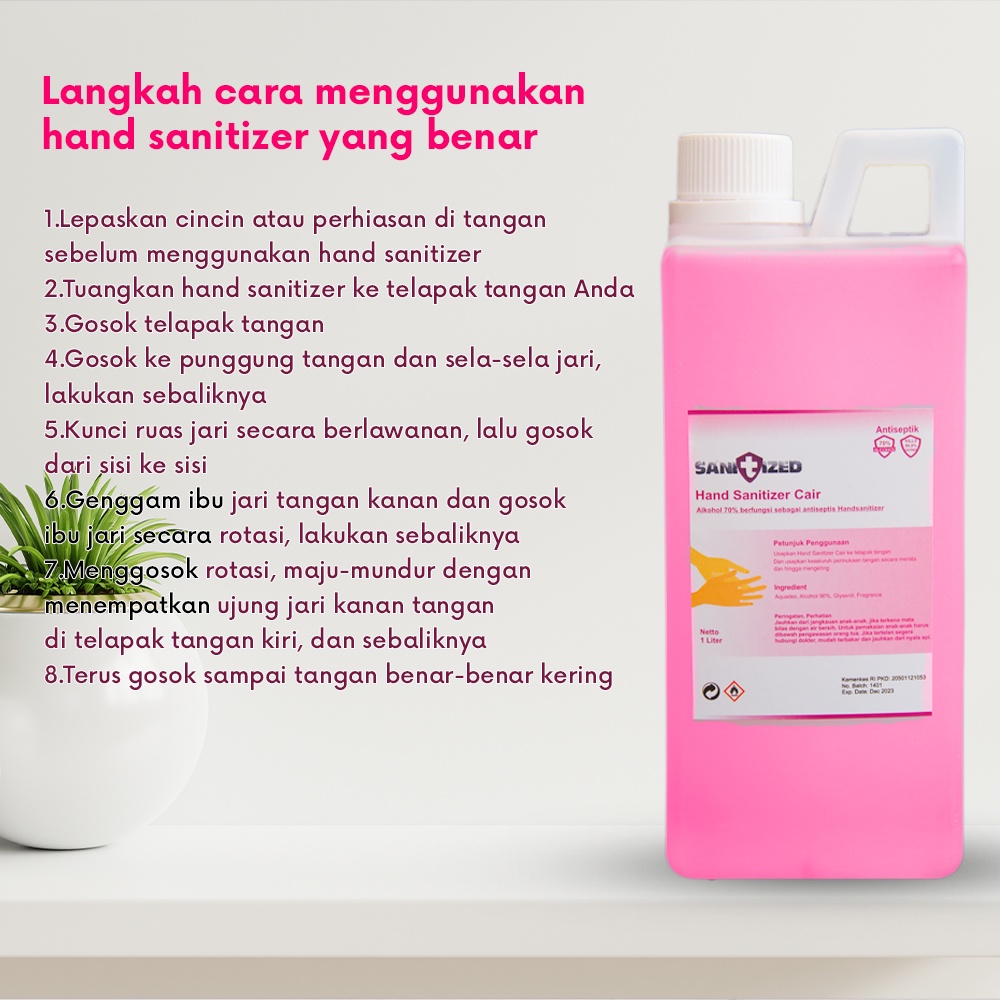 [Ready Stock] Hand Sanitizer Cair 1 Liter Ready Stok Langsung Order Saja