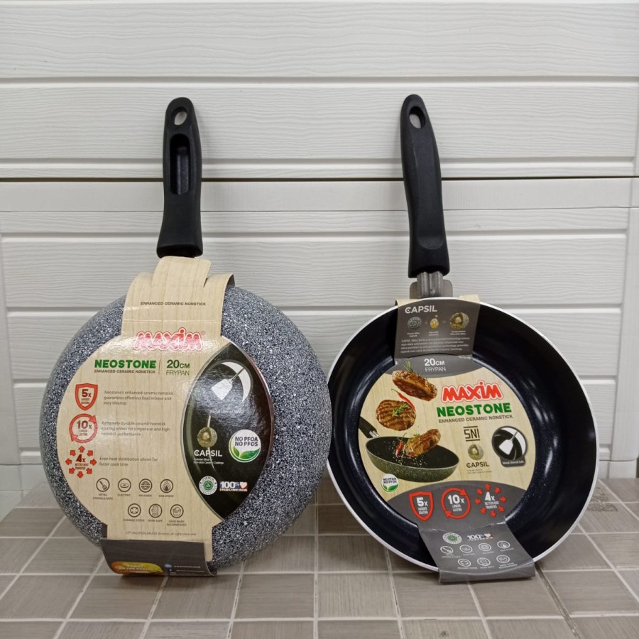 Maxim Neostone 20cm Frypan - Wajan teflon anti lengket /anti gores