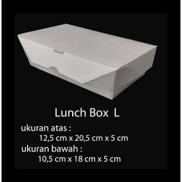 

PAPER BOX LUNCH UKURAN L BESAR - PAPER BOX KERTAS - TAKE AWAY BIG SALE
