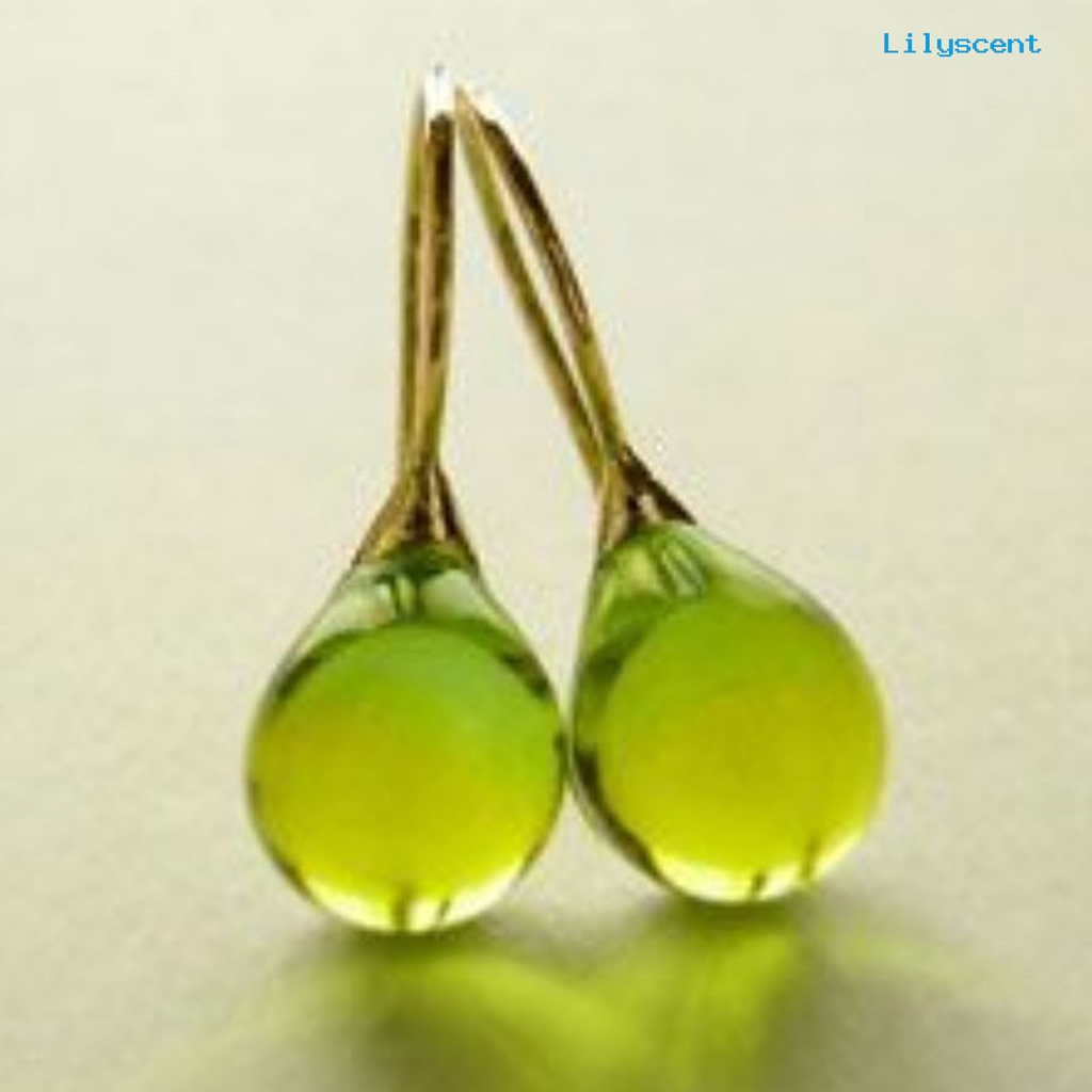 1 Pasang Anting Kait Bentuk Oval Geometris Aksen Berlian Imitasi Tahan Lama Untuk Pernikahan