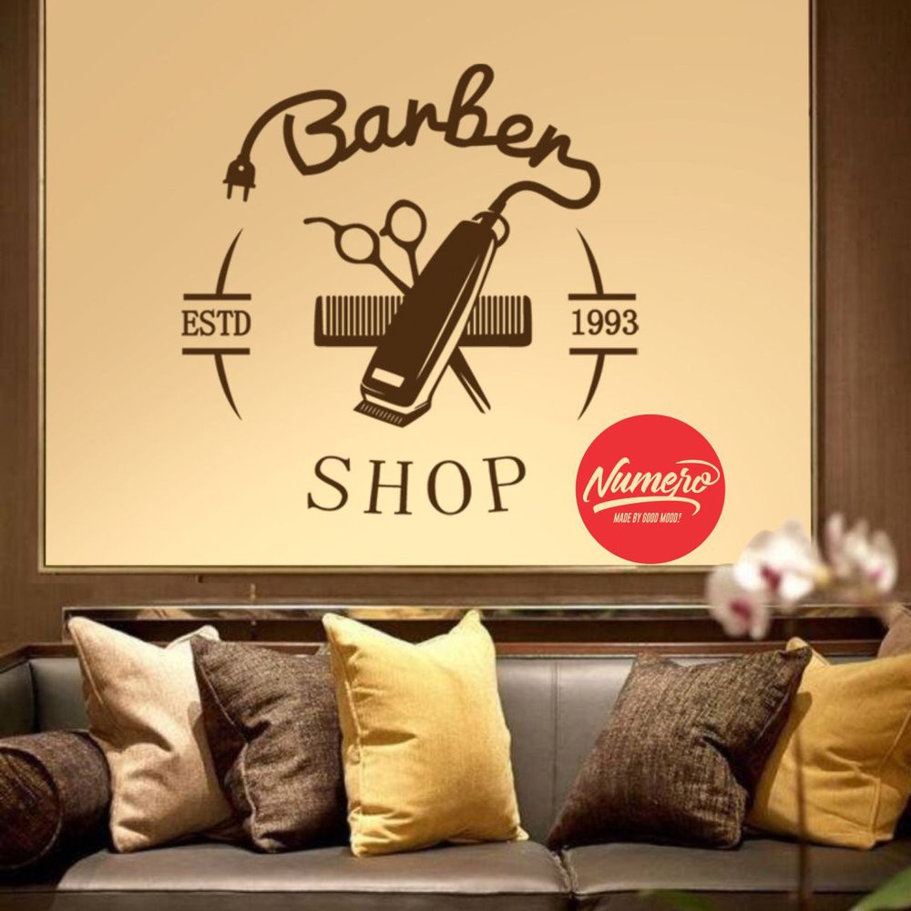 

cutting sticker BARBERSHOP 1
