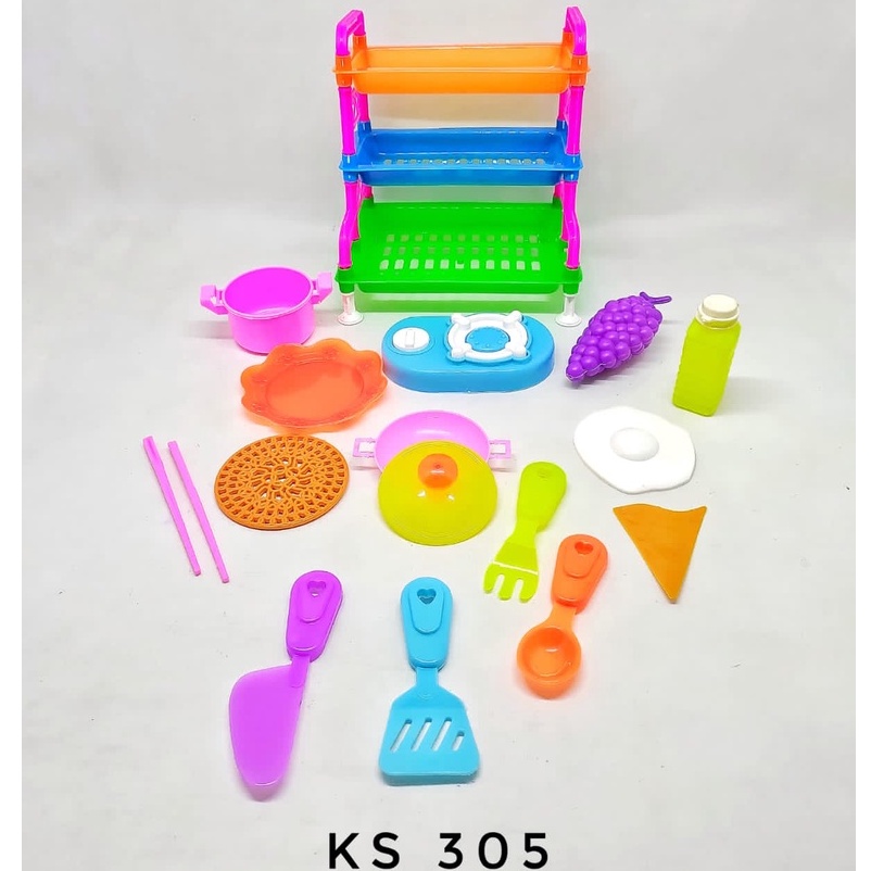 Mainan Masak Masakan Keranjang Susun Kitchen Set Mainan SG Toys Mainan Anak Perempuan