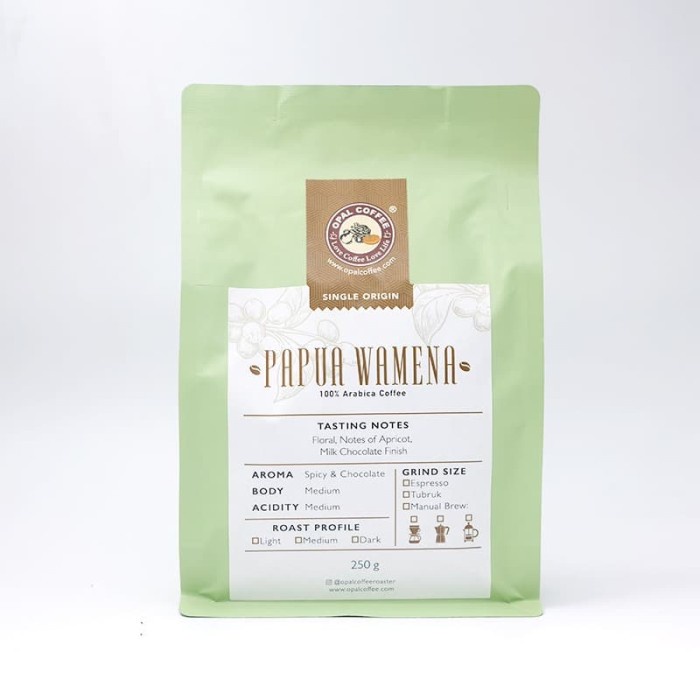 

(BISA COD) Opal Coffee - Papua Wamena Arabica Roasted Beans 250g