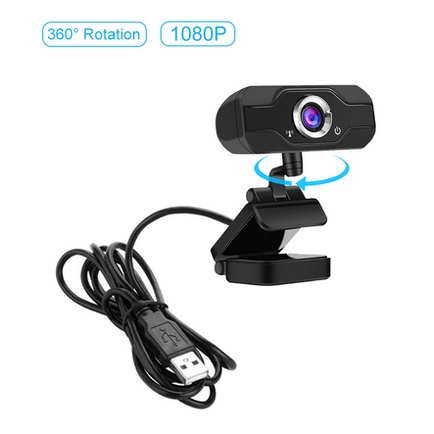 USB Webcam Camera 1080P With Microphone Web cam Full Hd IP Camera Bisa berputar 360 derajat-FHD 1080P