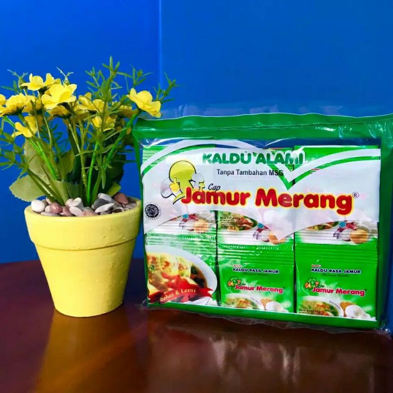 

Kaldu Jamur Alami Cap Merang 1 pack isi 30 sachet (3 gr/sachet)