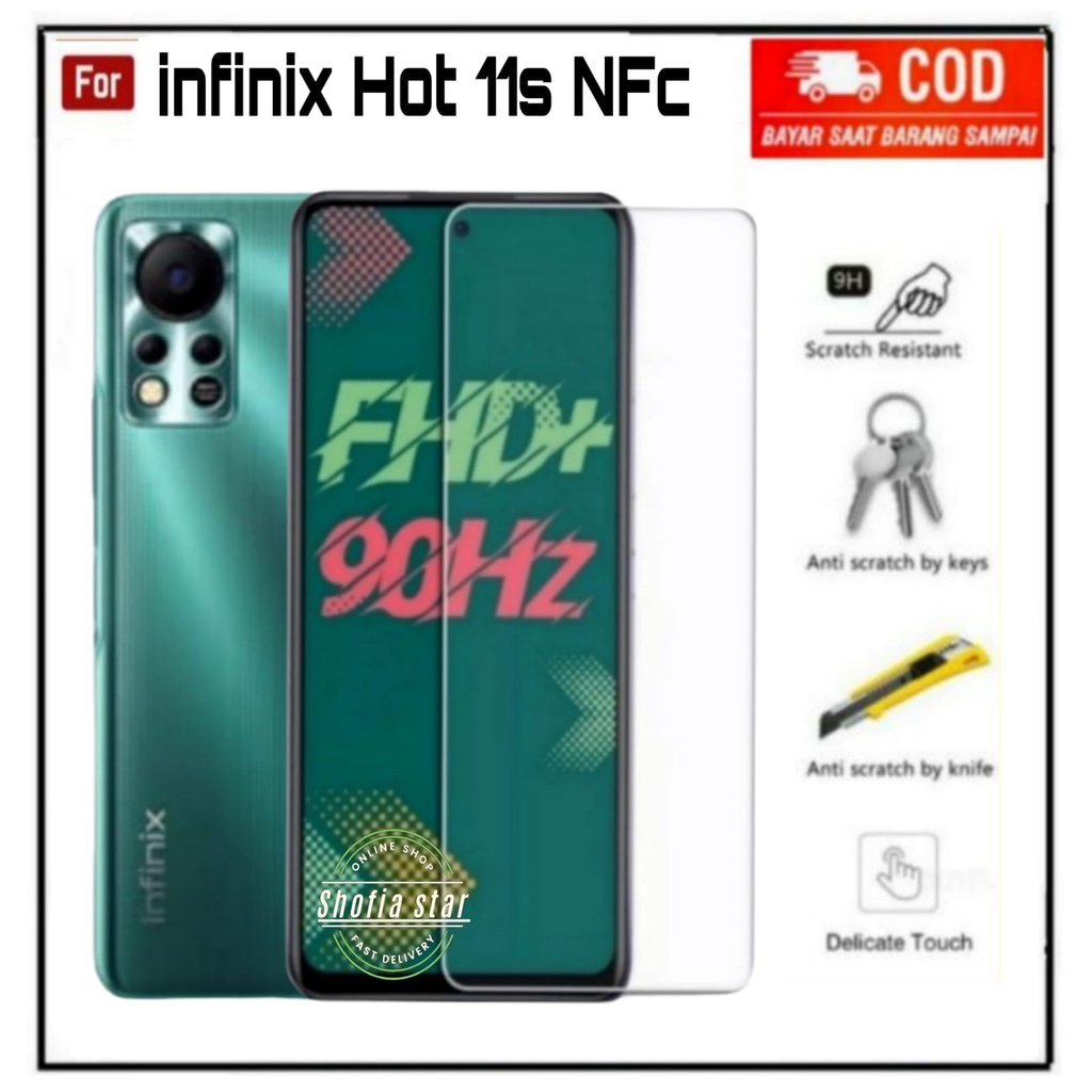 PROMO TEMPERED GLASS BENING INFINIX HOT 11s 11s NFC TG LAYAR ANTIGORES KACA FULL COVER8