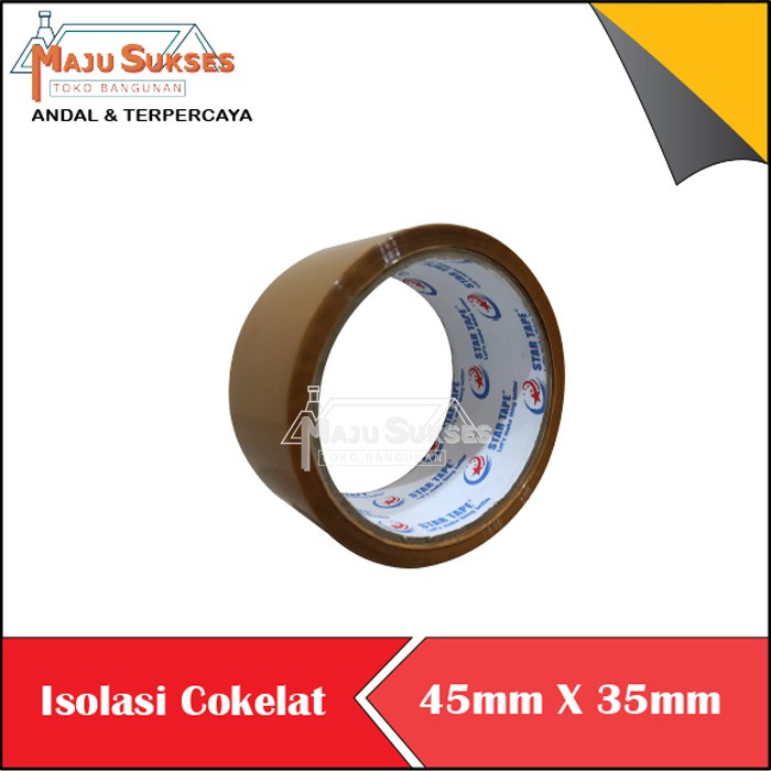 

Solasi Lakban isolasi solatip COKLAT 2 INCH 45MMX35M FULL per TABUNG 6 roll Termurah Perekat kuat tidak mudah robek