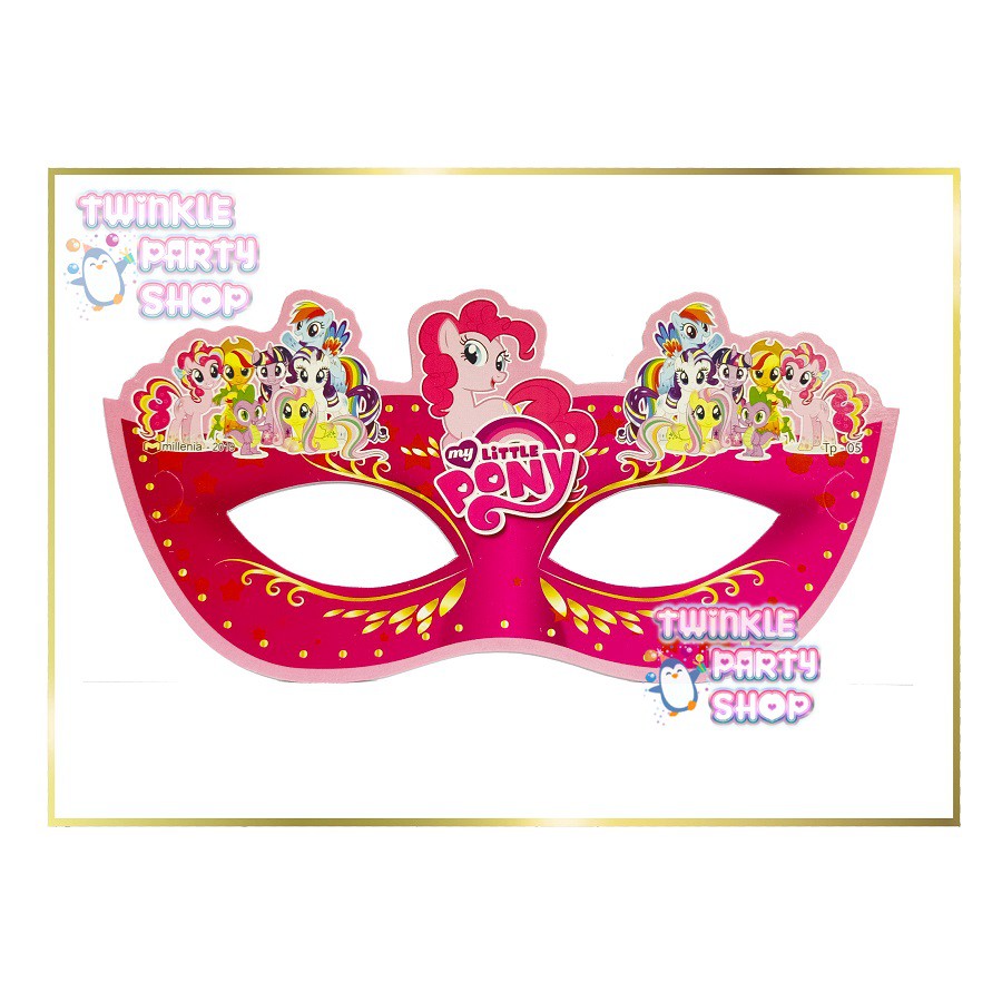 Topeng Pesta My Little Pony/ Topi Little Pony/ Topeng Ultah Poni