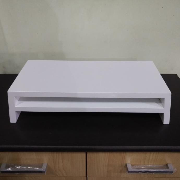 >>>>>] Wood Rack Monitor stand - Hitam / Putih