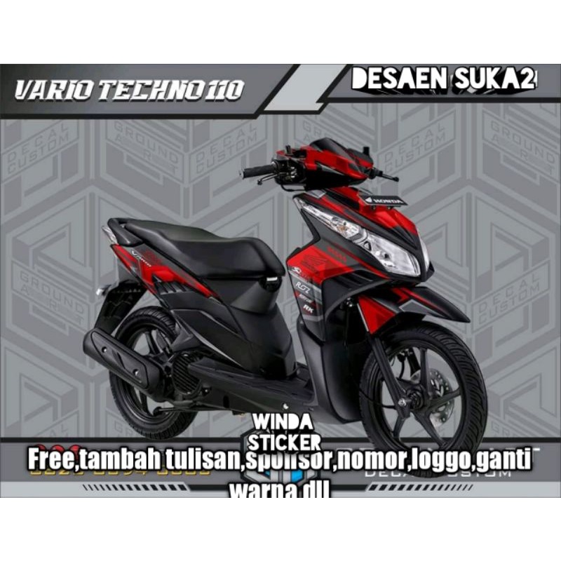 Decal vario tekno 110 full body motif simple