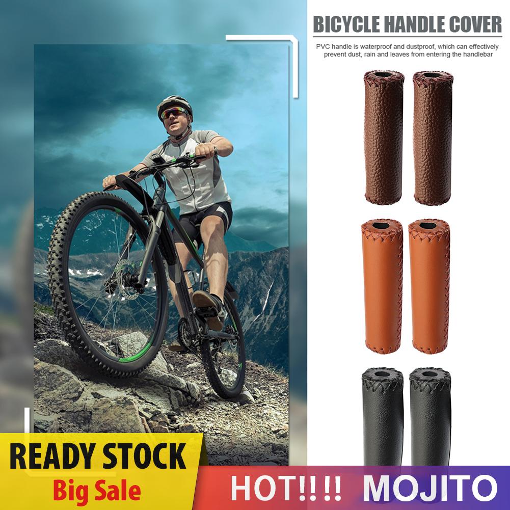 1 Pasang Cover Stang Sepeda Mtb Bahan Kulit Pu Anti Slip