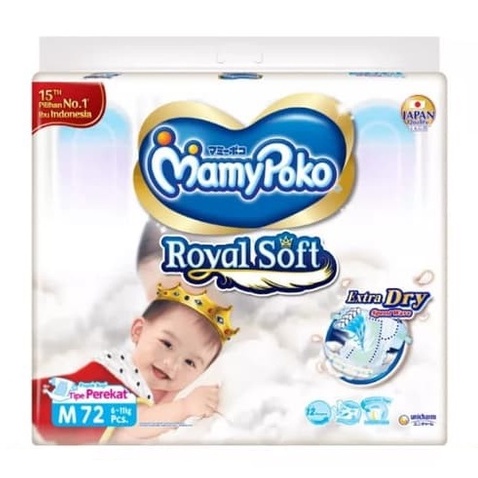 Mamypoko Royal Soft Tape M 72