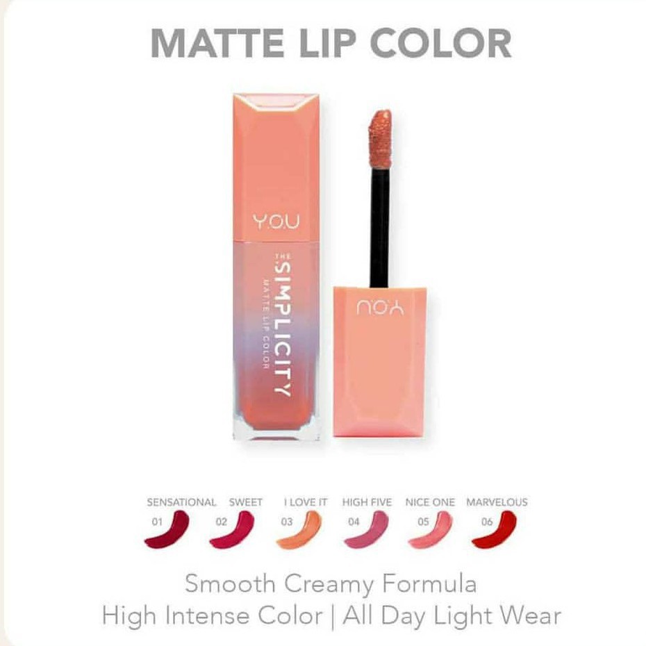 Y.O.U Simplicity Matte Lip Color 4.5gr