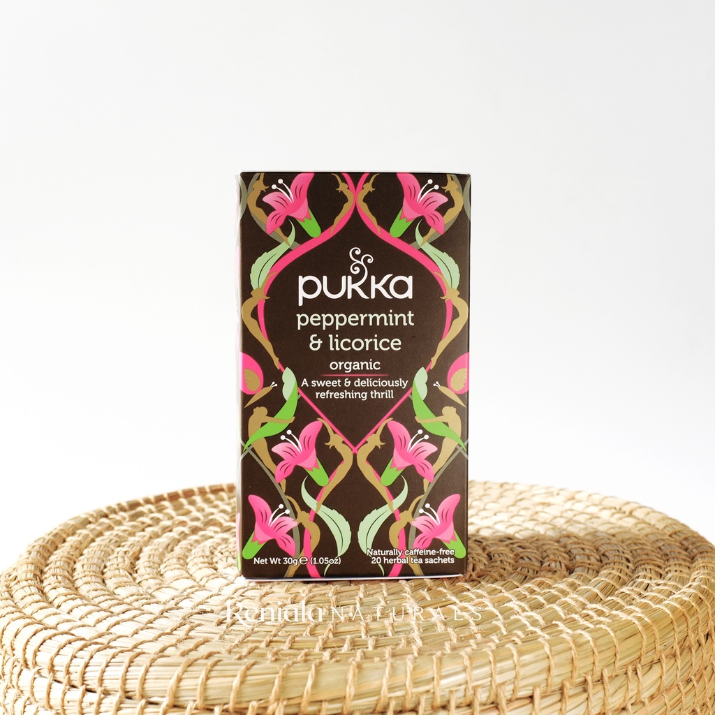 Jual Pukka UK Organic Peppermint & Licorice Tea 20 Tea Bags / Teh