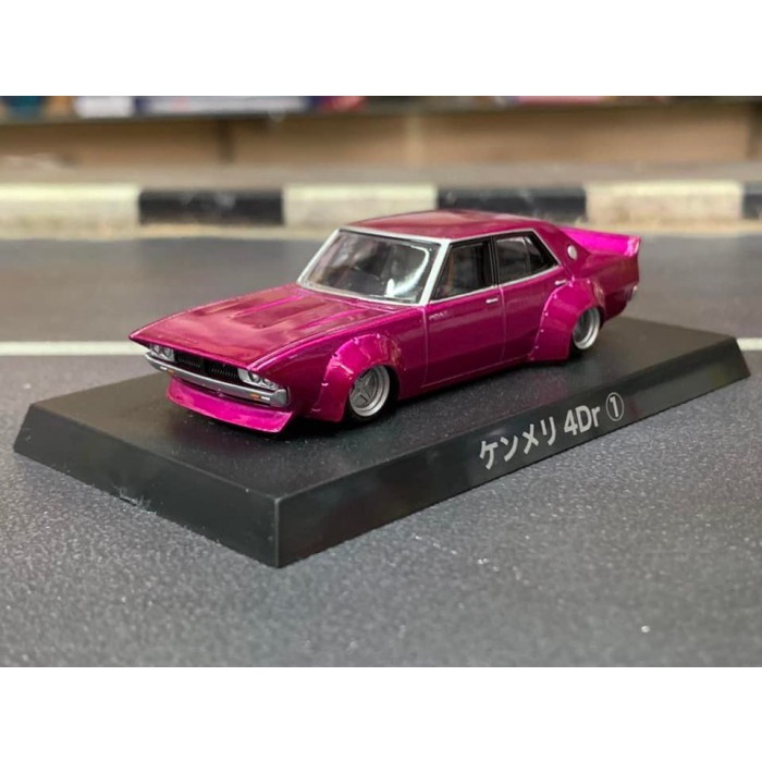 Aoshima 1/64 Grachan Best Vol 2 Nissan Kenmeri 4Dr Pink