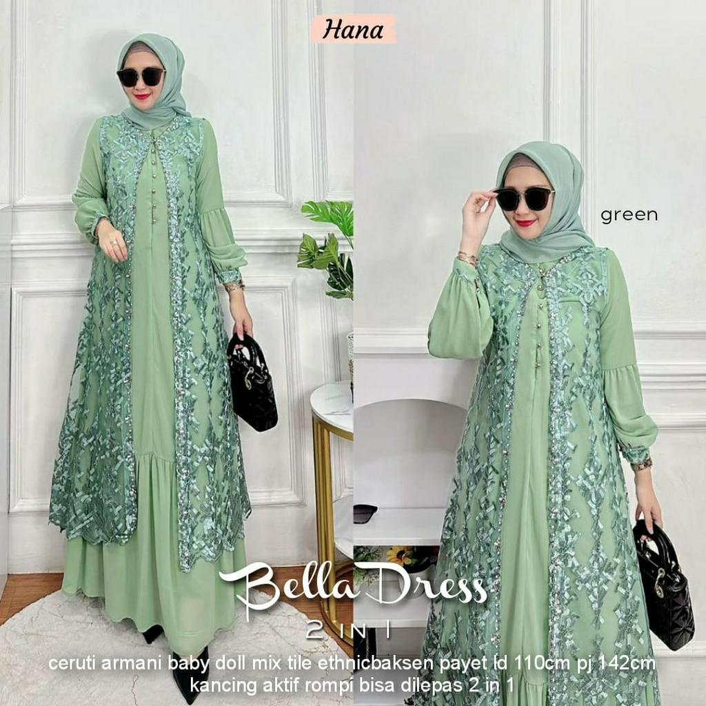 BELLA DRESS BRUKAT PREMIUM 2 IN 1