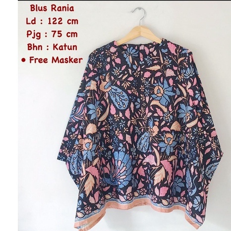 Blus rania batik solo atasan kerja