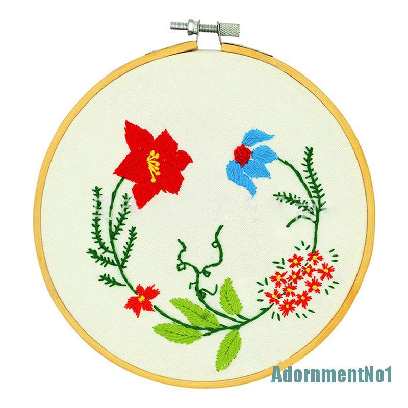 (AdornmentNo1) Ring Hoop Bordir Cross Stitch DIY Bahan Bambu 36 / 40cm