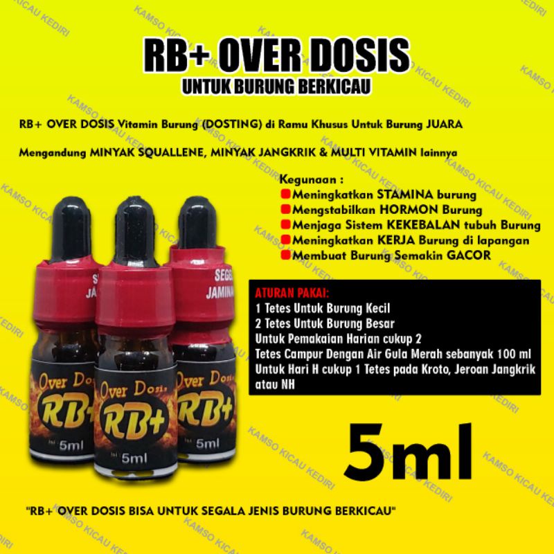 RB+ ,RB+ OVER DOSIS + RB PREMIUM , VITAMIN BURUNG+ OBAT BURUNG +VITAMIN SEMUA BURUNG + PENDONGKRAK B