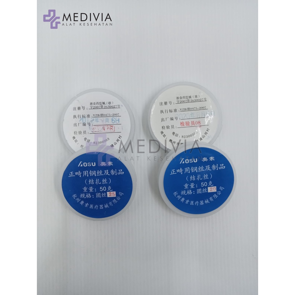 DENTAL LIGATURE WIRE ROLL KAWAT LIGASI ORTHO LILIT GIGI BEHEL ORTHODONTIC