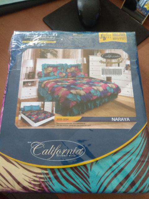 Ls Sprei California  180 X 200 Cm (6 Kaki) Motif Moala