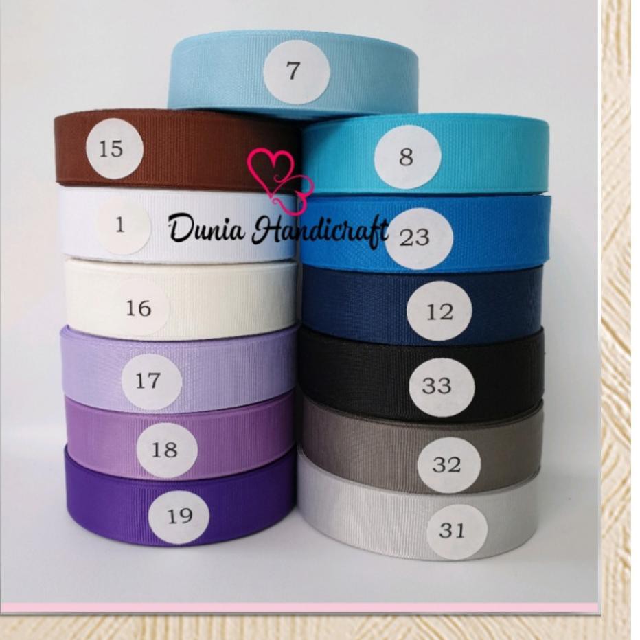 

Grosir Pita Grosgrain Polos Import 1.5" (4cm) 100 yard .....