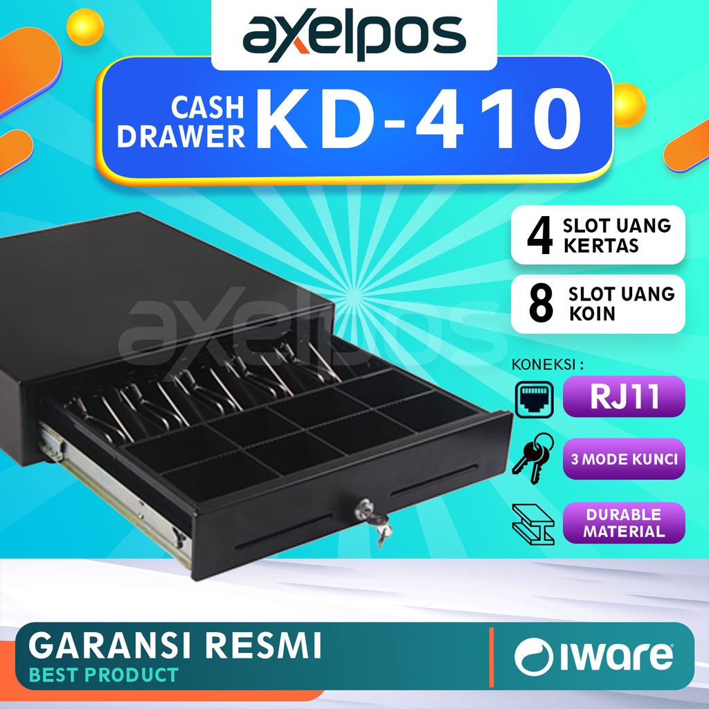 CASH DRAWER / LACI KASIR / LACU UANG KASIR IWARE KD-410